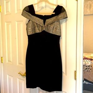 Nicole Miller Dress, Black & Silver